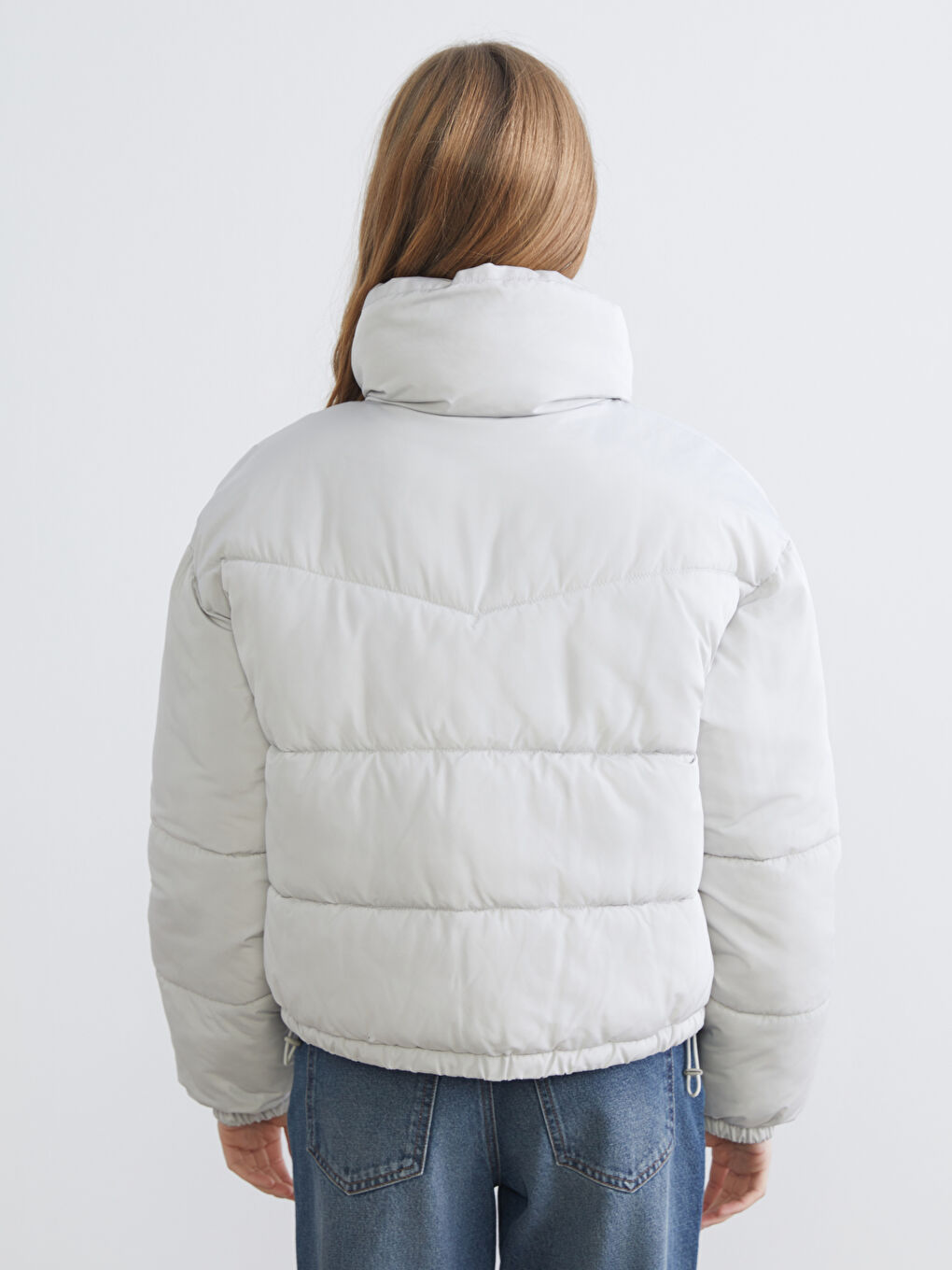 Manteau bouffant GRIS Femme-4