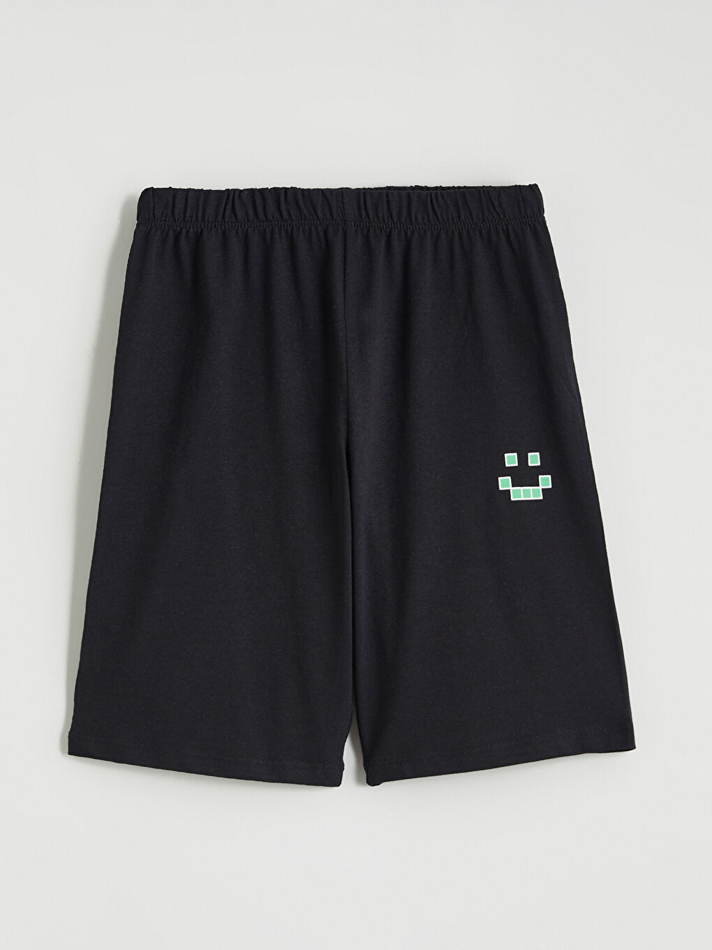 Gri Beli Lastikli Erkek Çocuk Pijama Şort 2'li-1