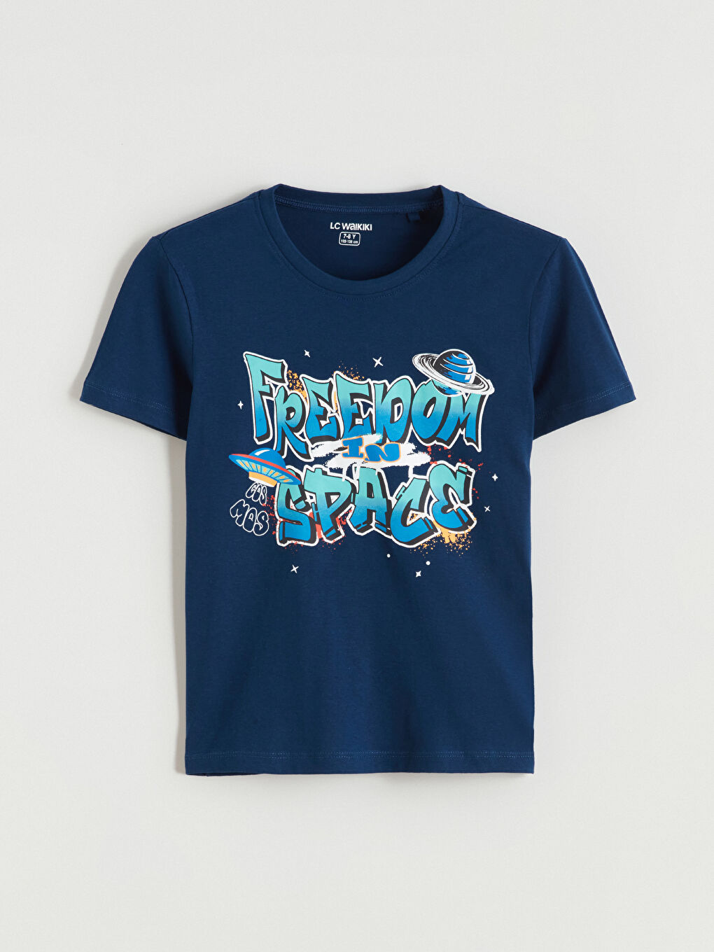 Lacivert Baskılı Erkek Çocuk Pijama Takım-1