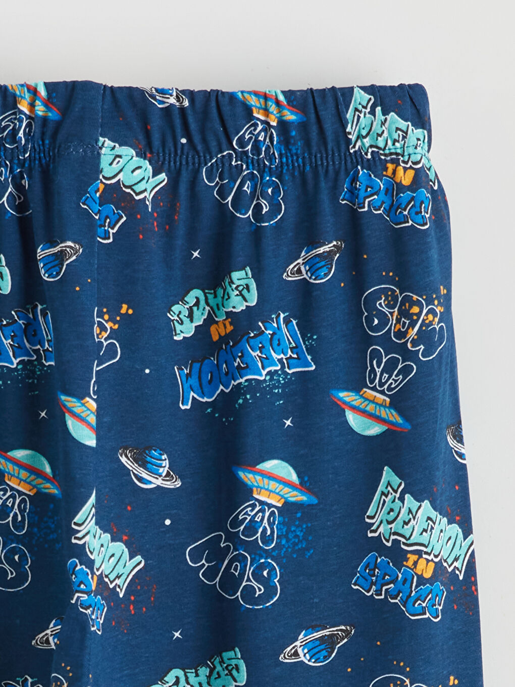 Lacivert Baskılı Erkek Çocuk Pijama Takım-5