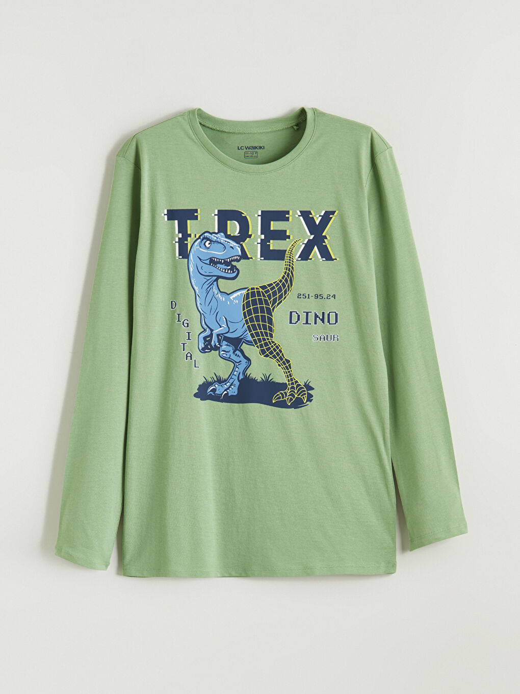 Yeşil Baskılı Erkek Çocuk Pijama Takımı-1