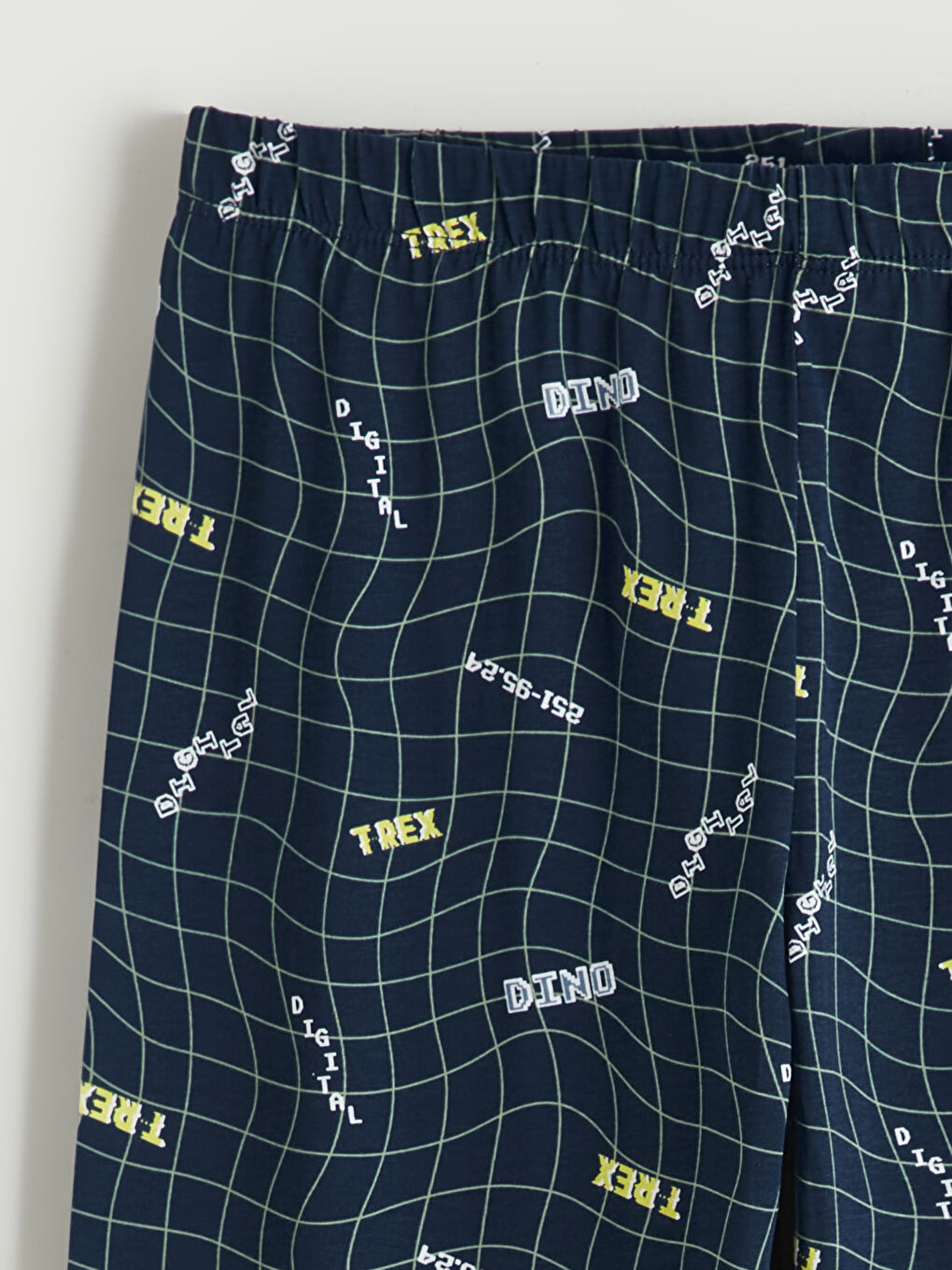 Yeşil Baskılı Erkek Çocuk Pijama Takımı-5