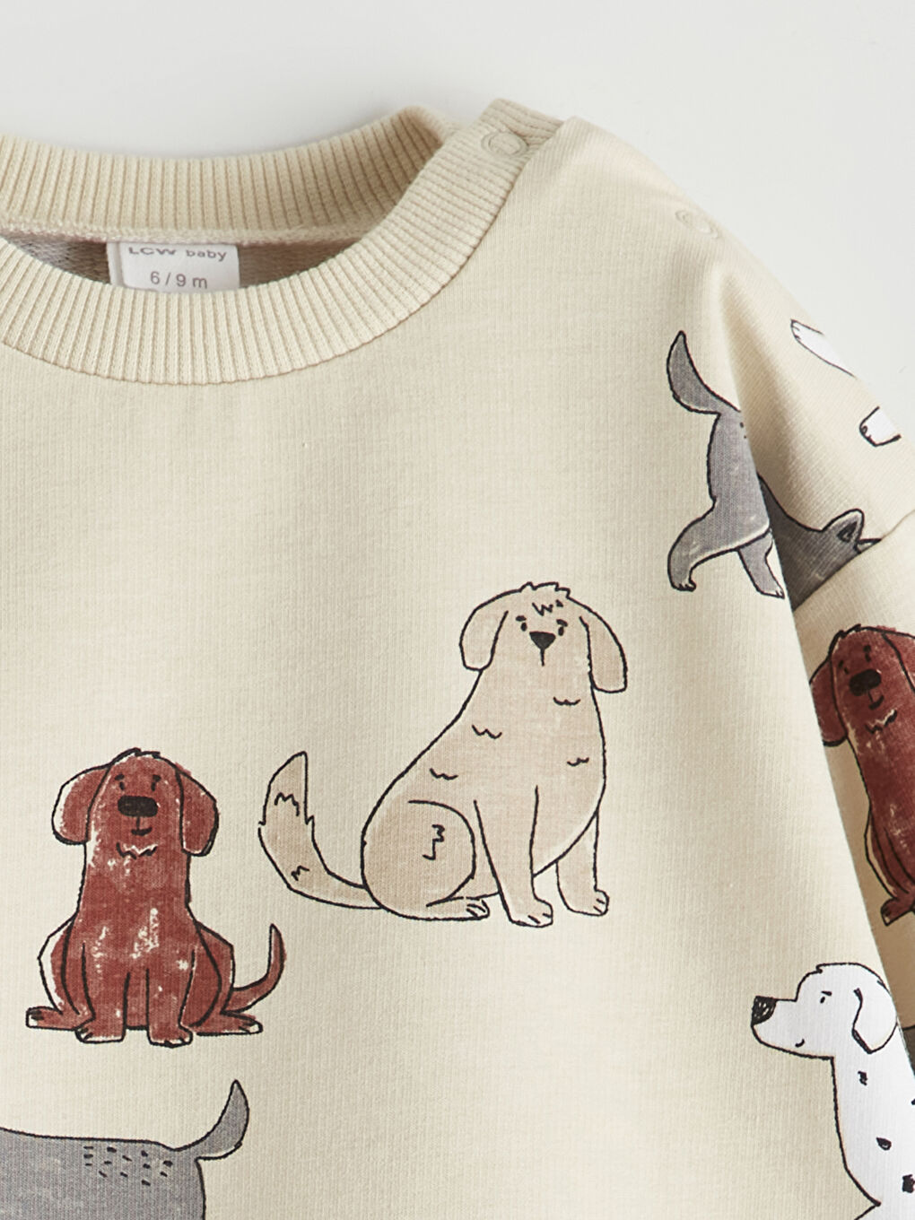 Bej Desenli Erkek Bebek Takım-2