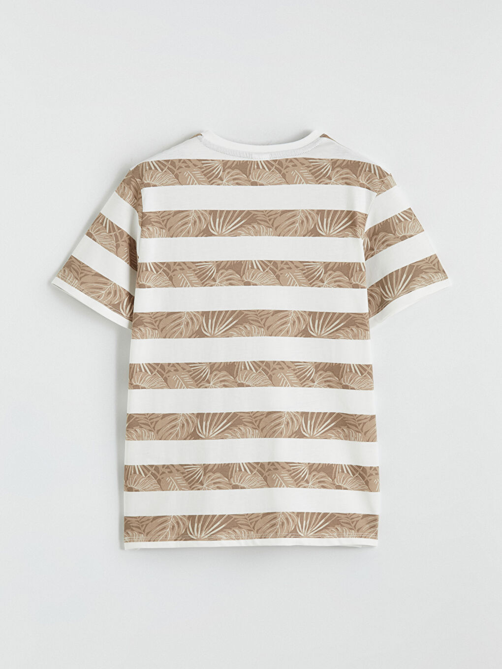 Ekru Bisiklet Yaka Erkek Çocuk Şortlu Pijama Takımı-3