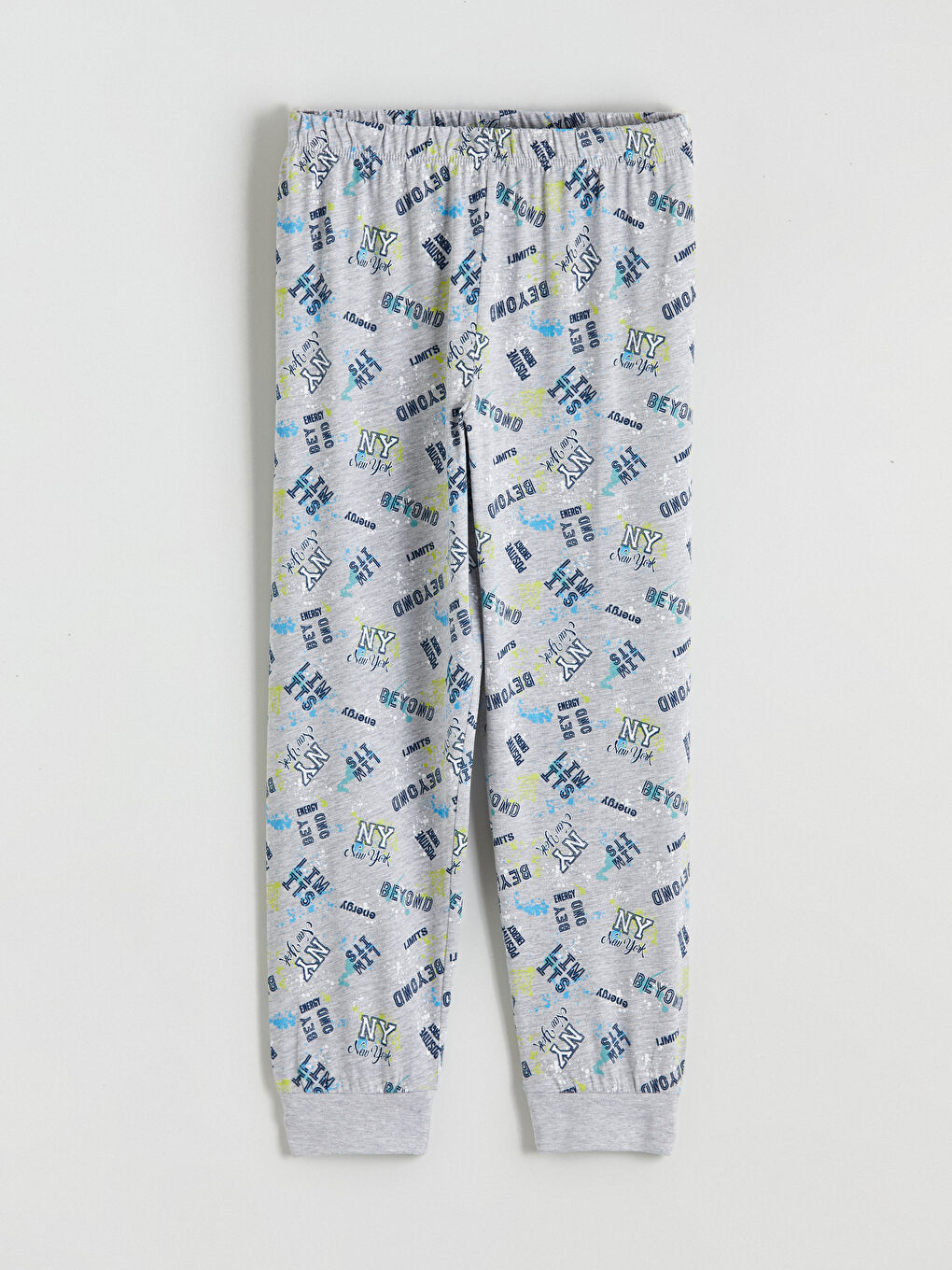 Lacivert New York Baskılı Erkek Çocuk Pijama Takımı-4