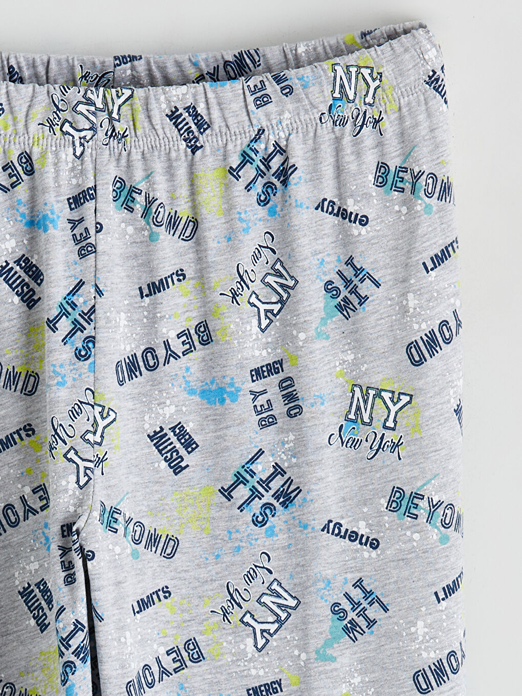 Lacivert New York Baskılı Erkek Çocuk Pijama Takımı-5