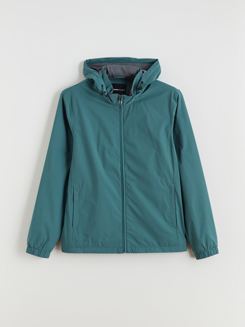 Petrol Standart Kalıp Dik Yaka Erkek Mont-5