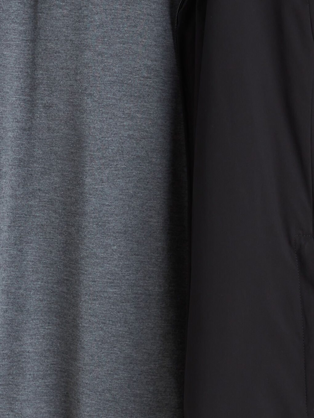 Siyah Standart Kalıp Dik Yaka Erkek Mont-6