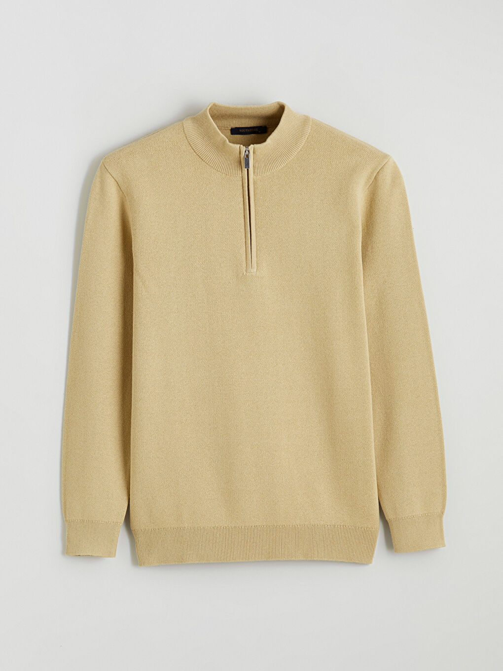 Funnel Neck Men's Knitwear Sweater-4