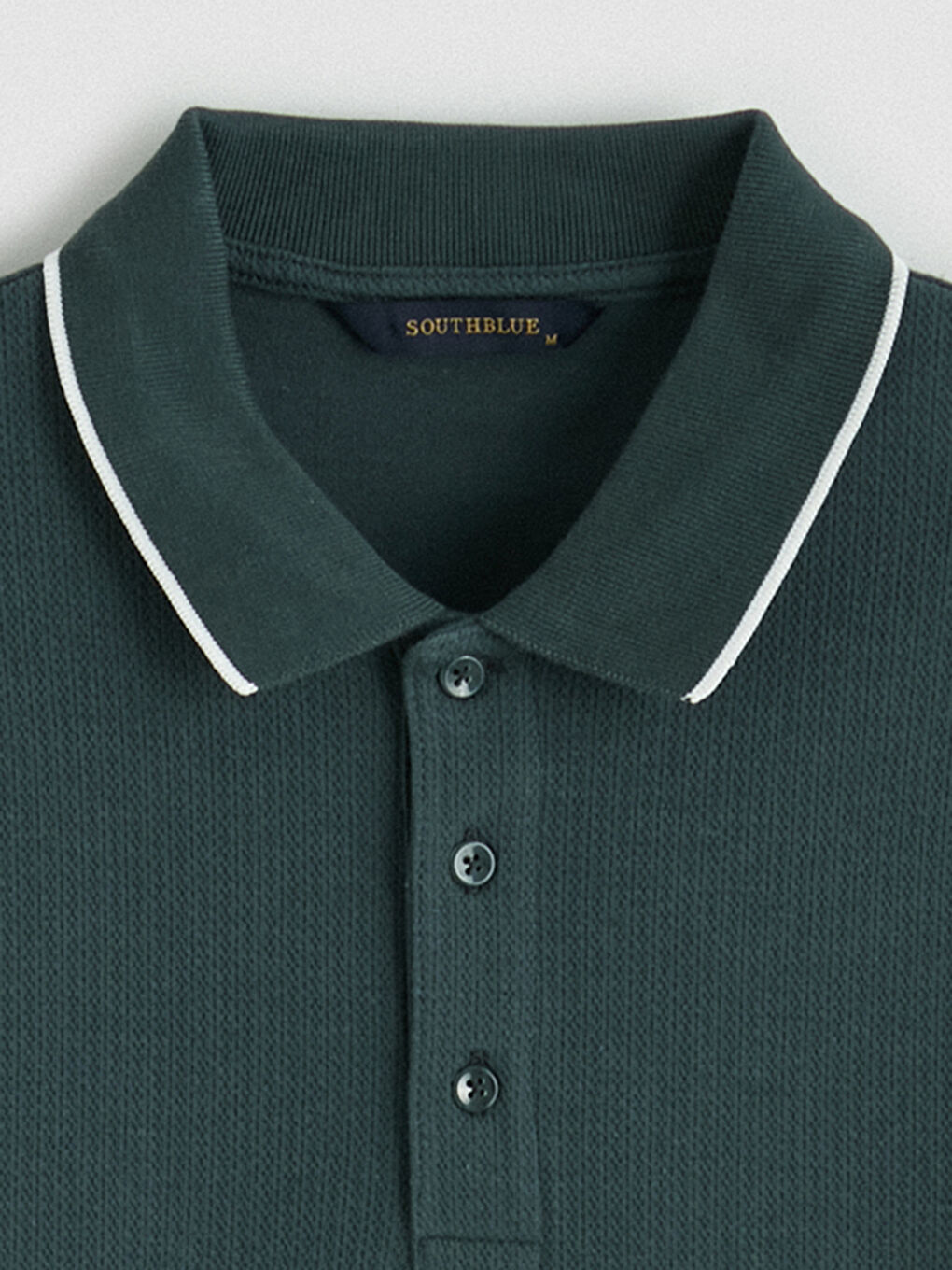 Yeşil Polo Yaka Erkek Tişört-2