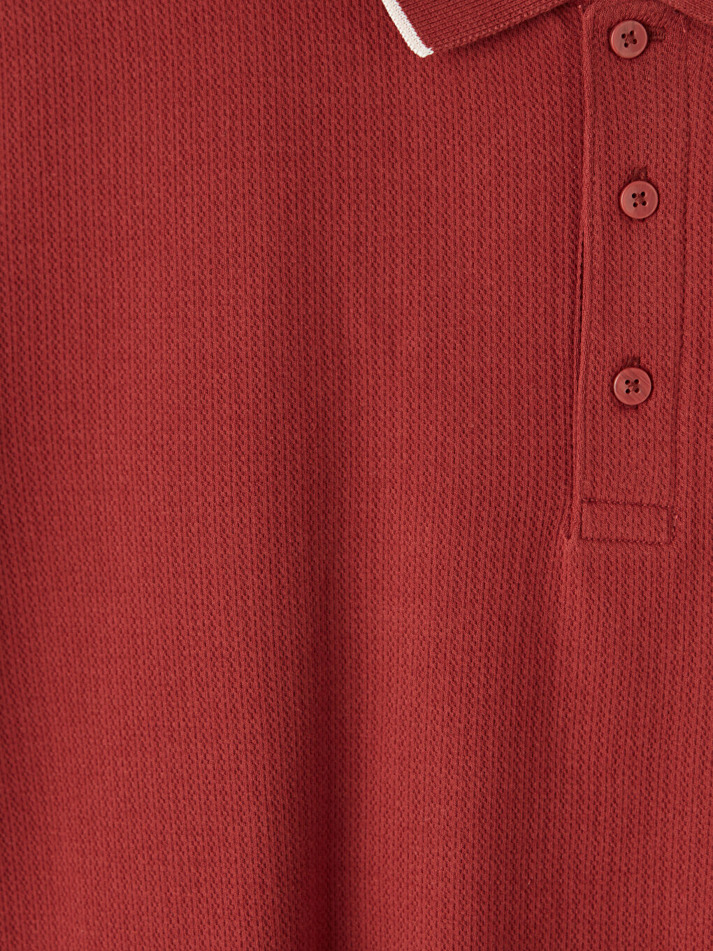 Kırmızı Polo Yaka Erkek Tişört-2
