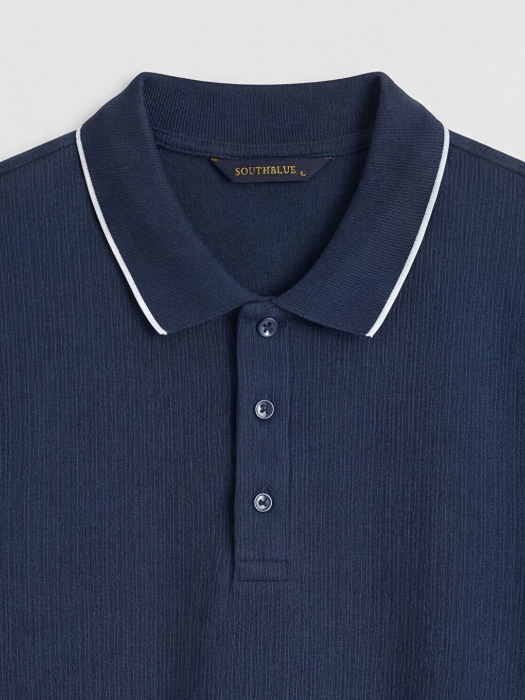 Lacivert Polo Yaka Erkek Tişört-2