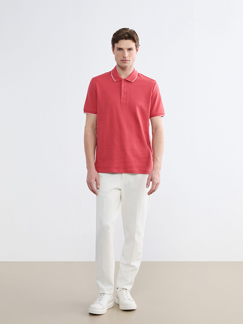 Άνδρας ΚΟΚΚΙΝΟ Μπλουζάκι-1