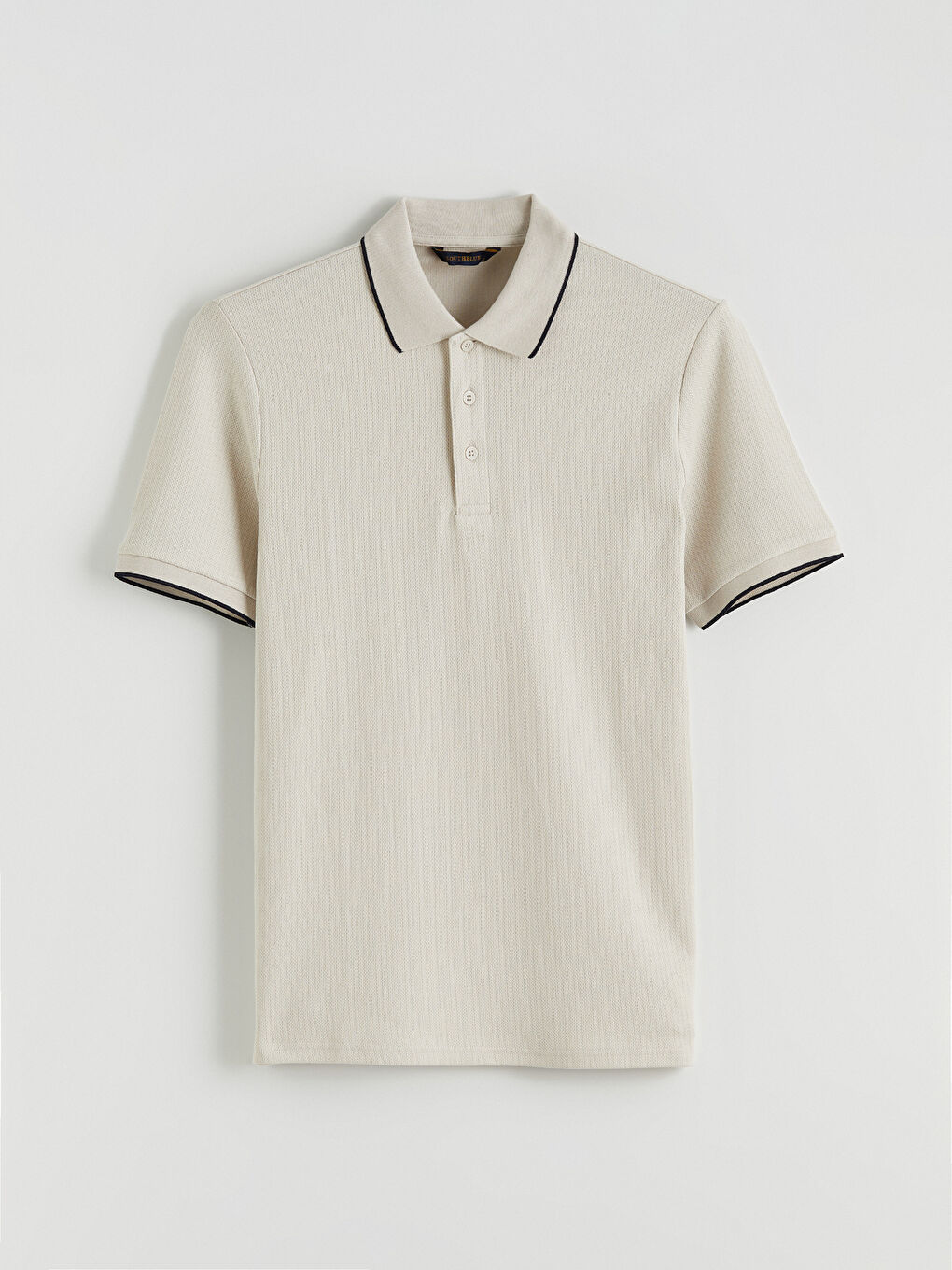 Bej Polo Yaka Erkek Tişört