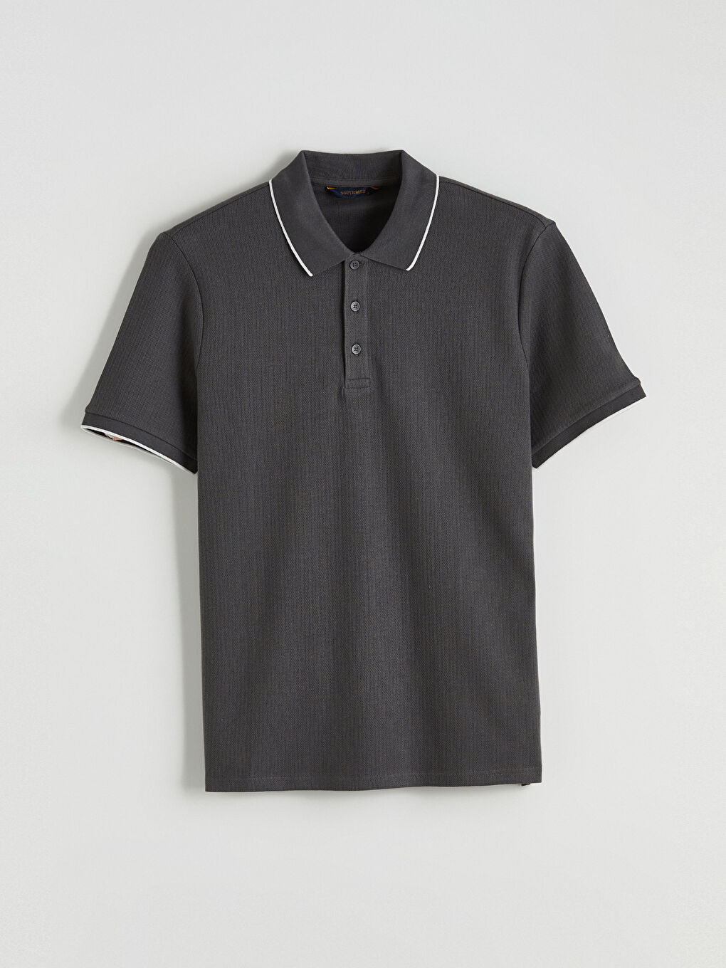 Antrasit Polo Yaka Erkek Tişört-4