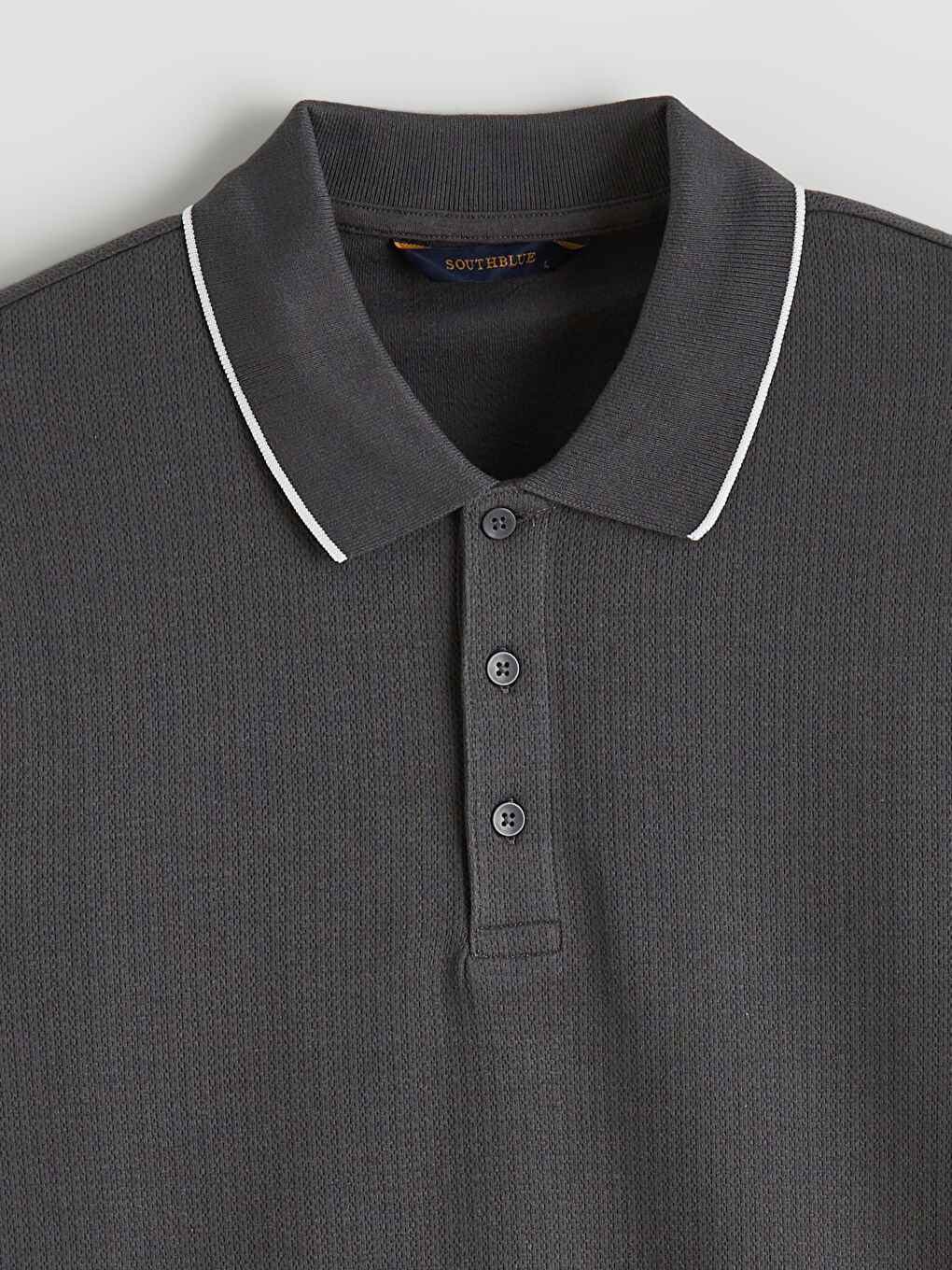 Antrasit Polo Yaka Erkek Tişört-5