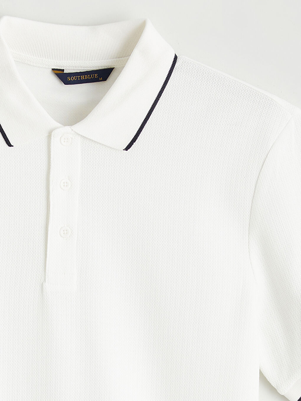 Ekru Polo Yaka Erkek Tişört-7