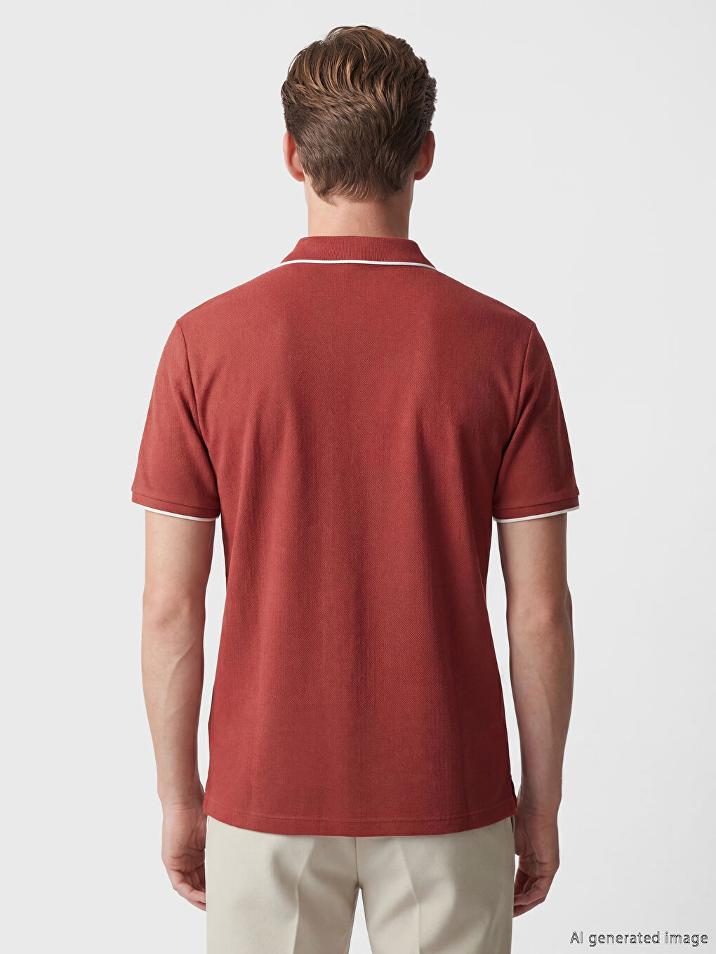 Polo Collar Men's T-Shirt-3