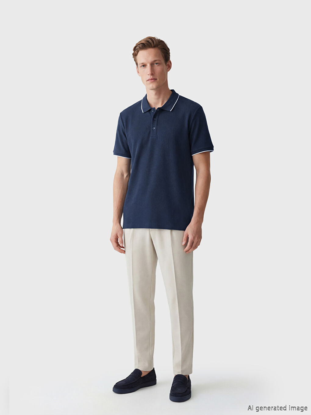 Polo Collar Men's T-Shirt-1