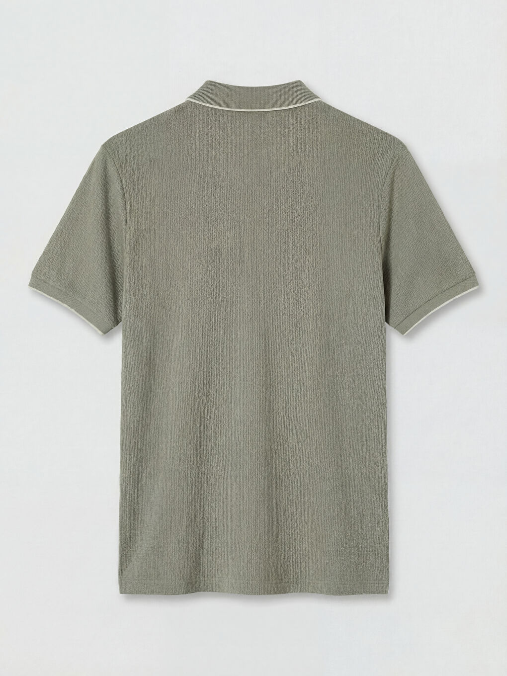 Gri Polo Yaka Erkek Tişört-1