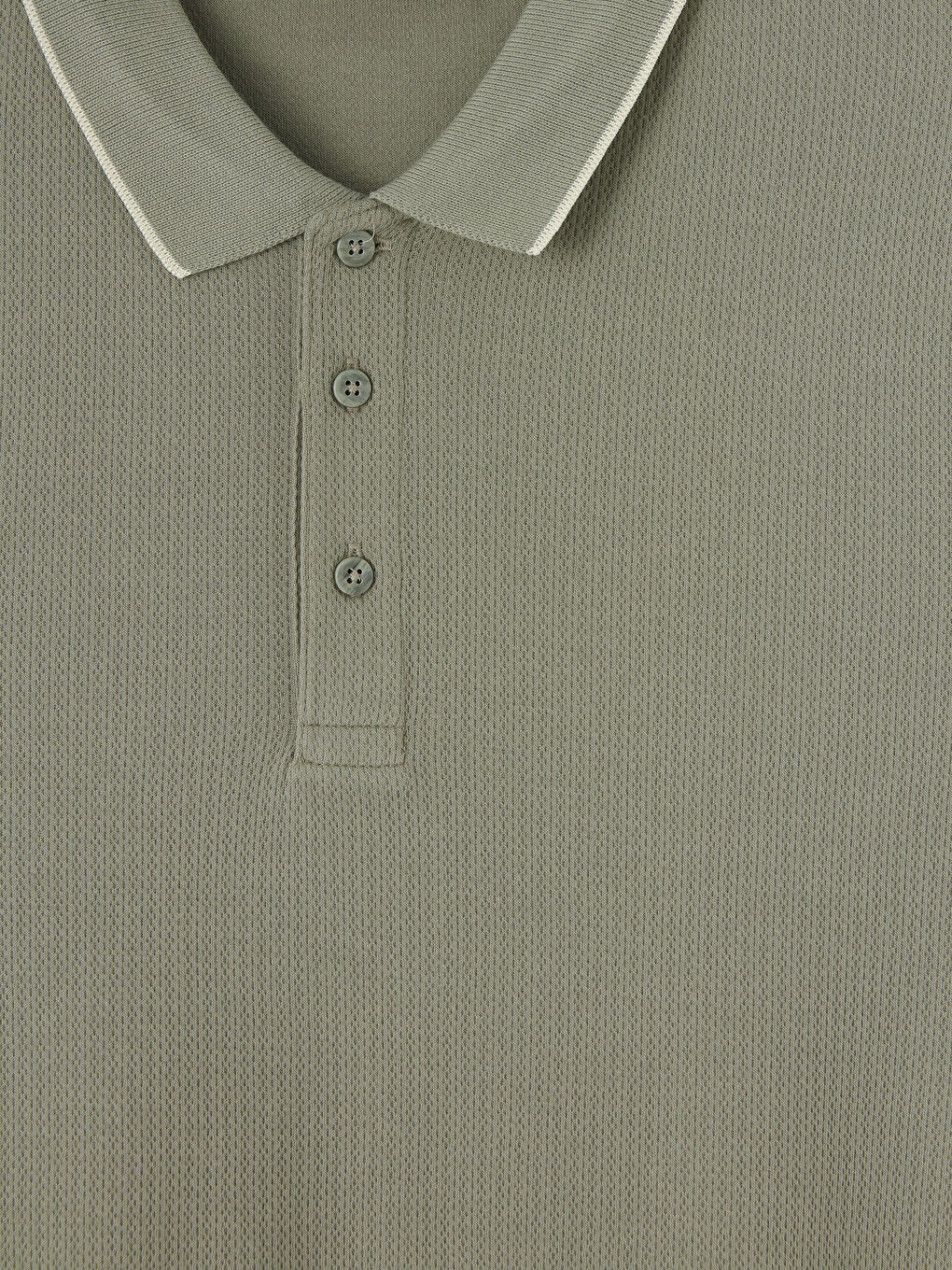 Gri Polo Yaka Erkek Tişört-2