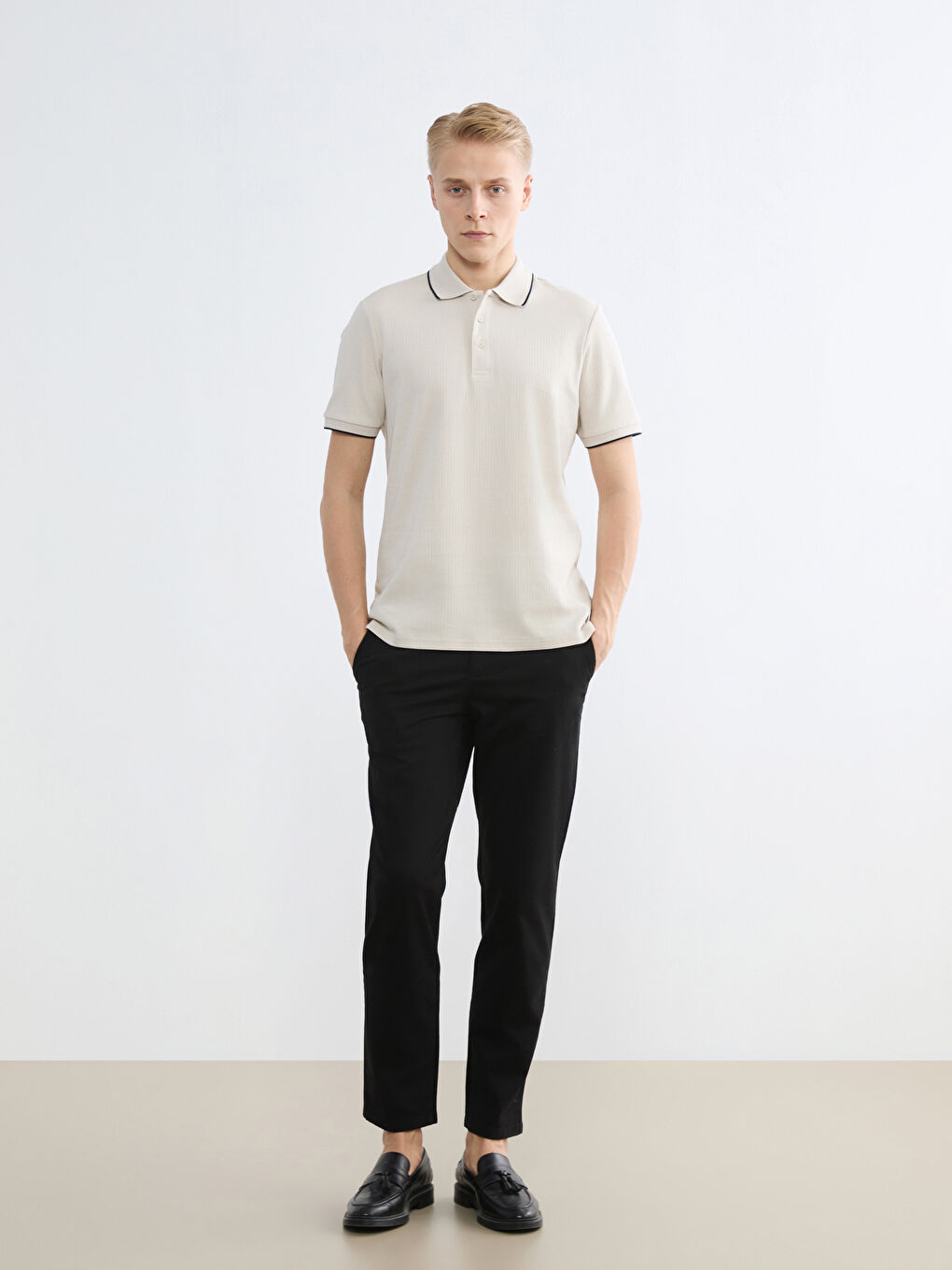 Polo Collar Men's T-Shirt-1