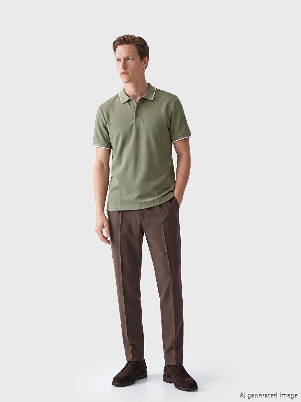 Polo Collar Men's T-Shirt-1