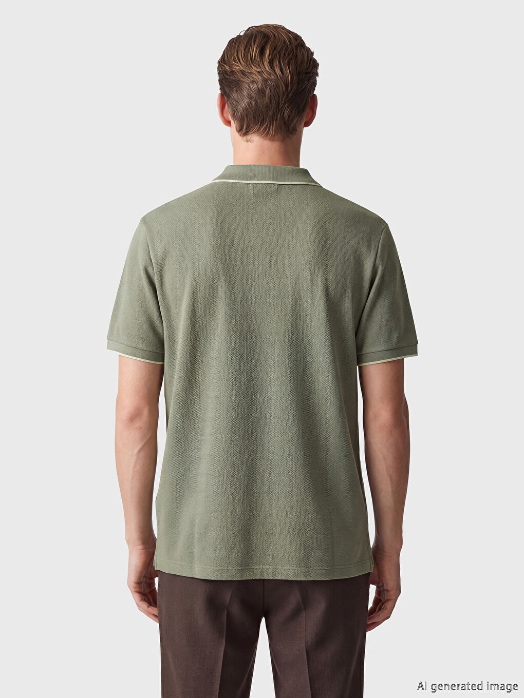Polo Collar Men's T-Shirt-3