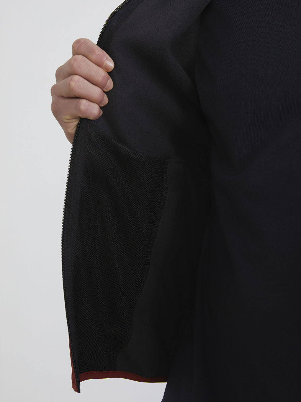 Turuncu Standart Kalıp Kapüşonlu Erkek Mont-3