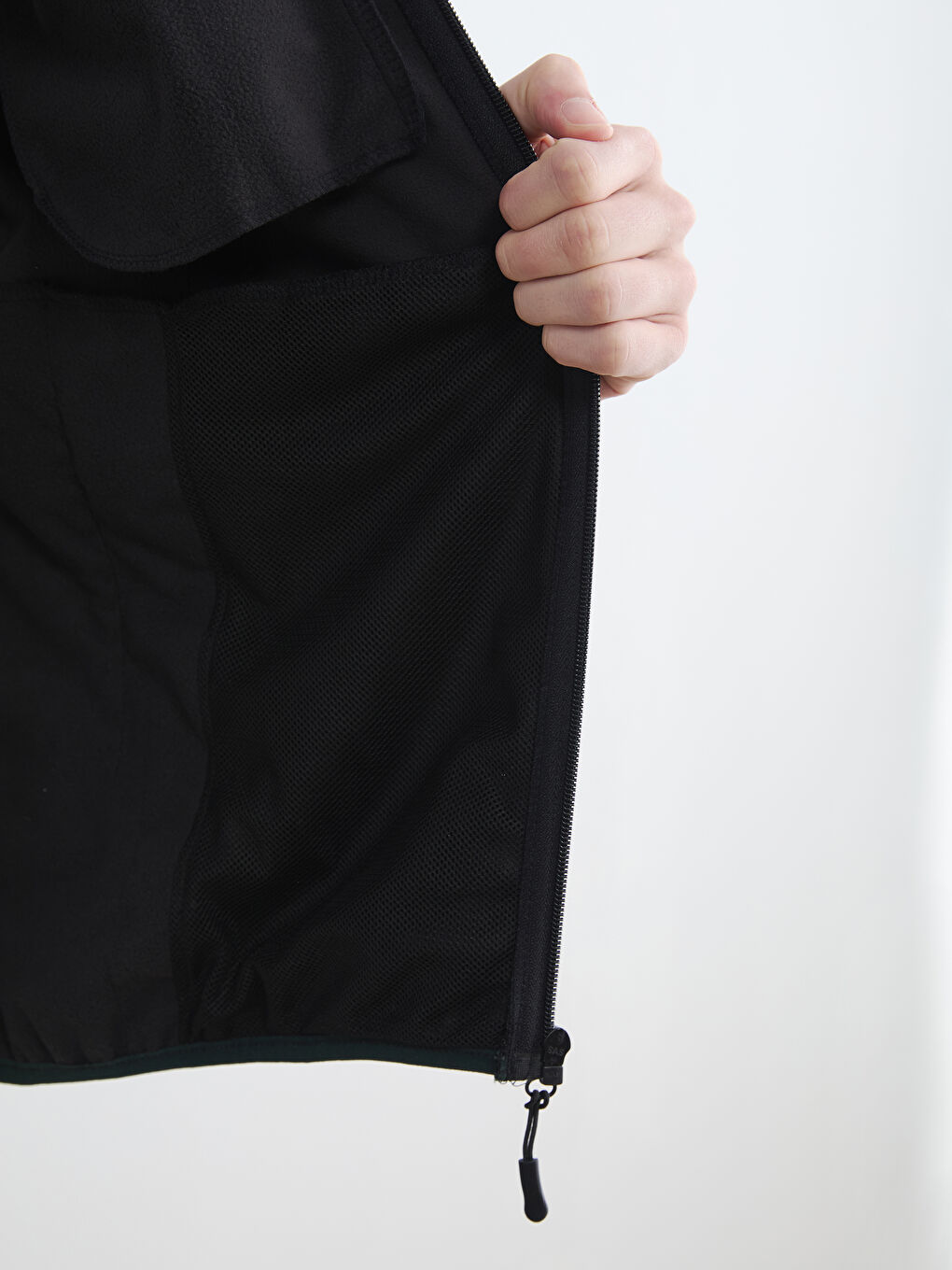 Yeşil Standart Kalıp Kapüşonlu Erkek Mont-2