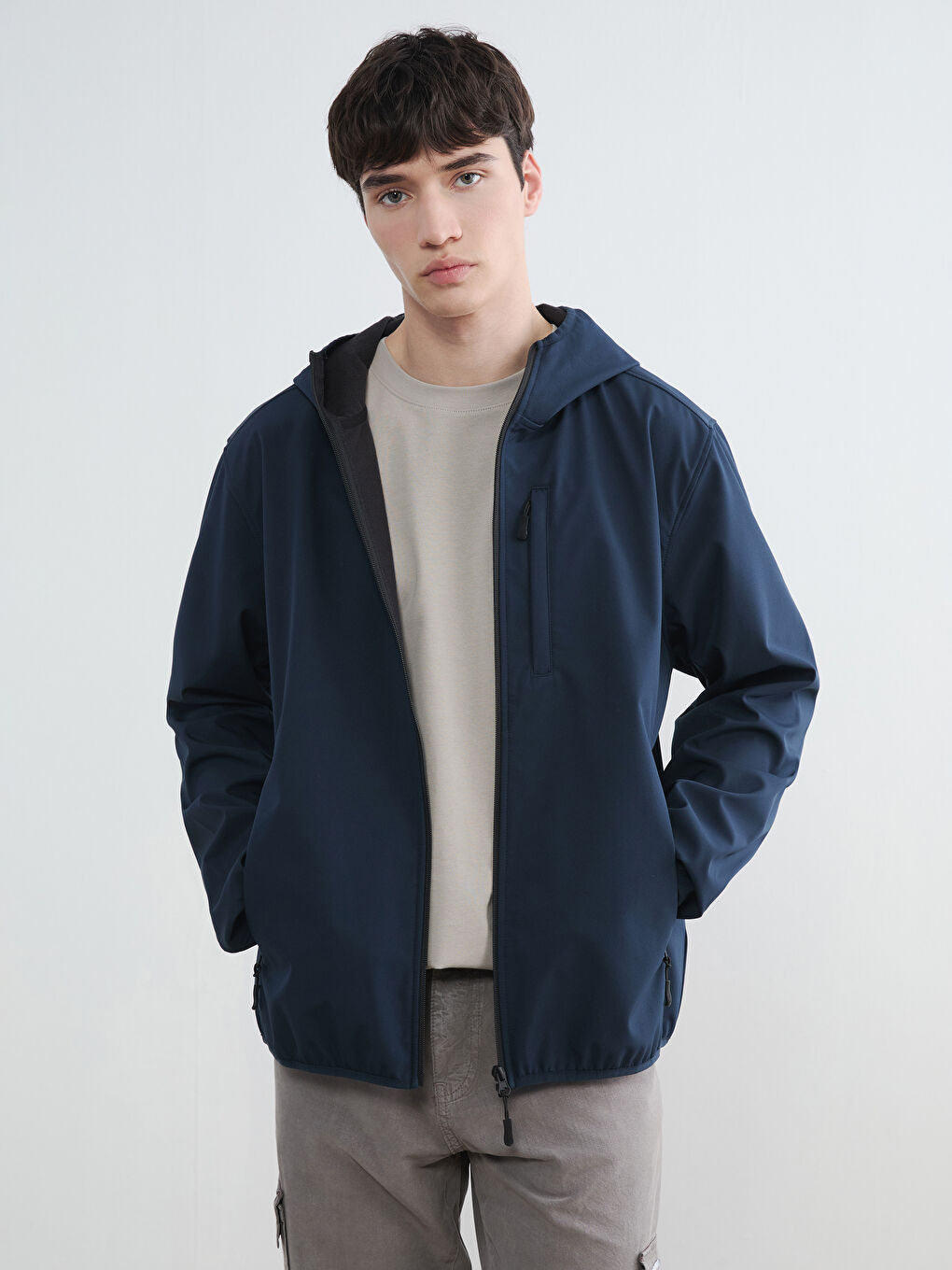 TAMNO PLAVA Kaput Muškarac