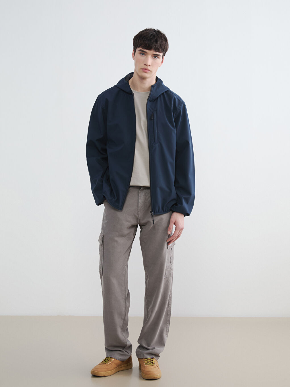 TAMNO PLAVA Kaput Muškarac-1