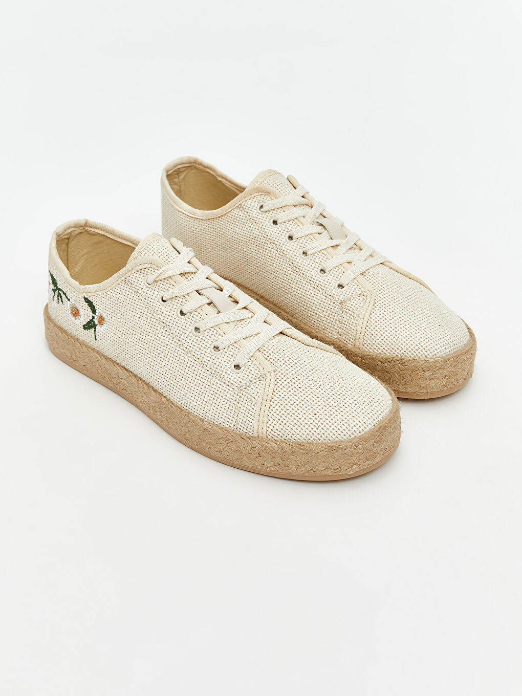 Bej Hasır Kadın Spor Ayakkabı