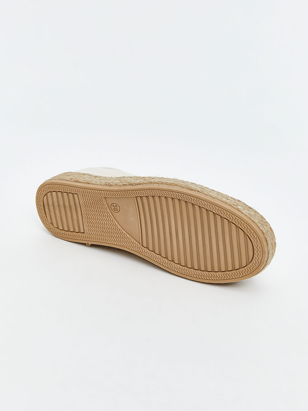 Bej Hasır Tabanlı Kadın Spor Ayakkabı-3