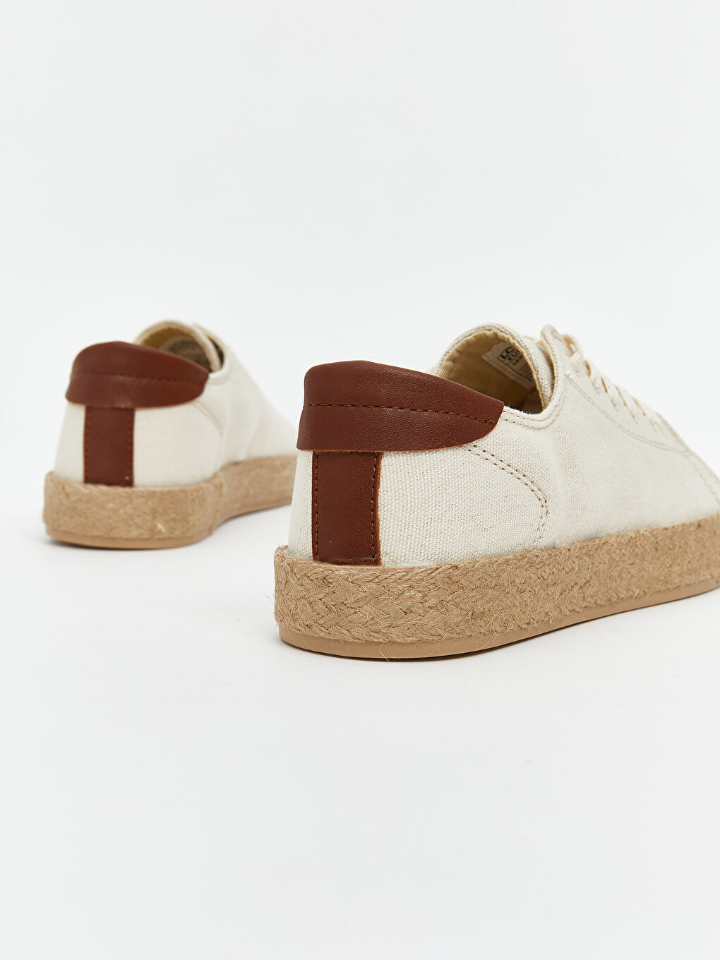 Bej Bağcıklı Kadın Spor Ayakkabı-4