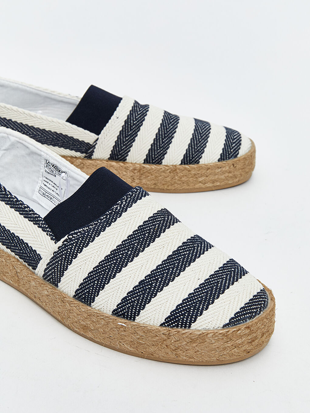 Lacivert Hasır Tabanlı Kadın Espadril-2