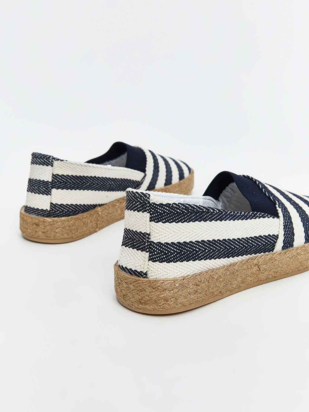 Lacivert Hasır Tabanlı Kadın Espadril-4