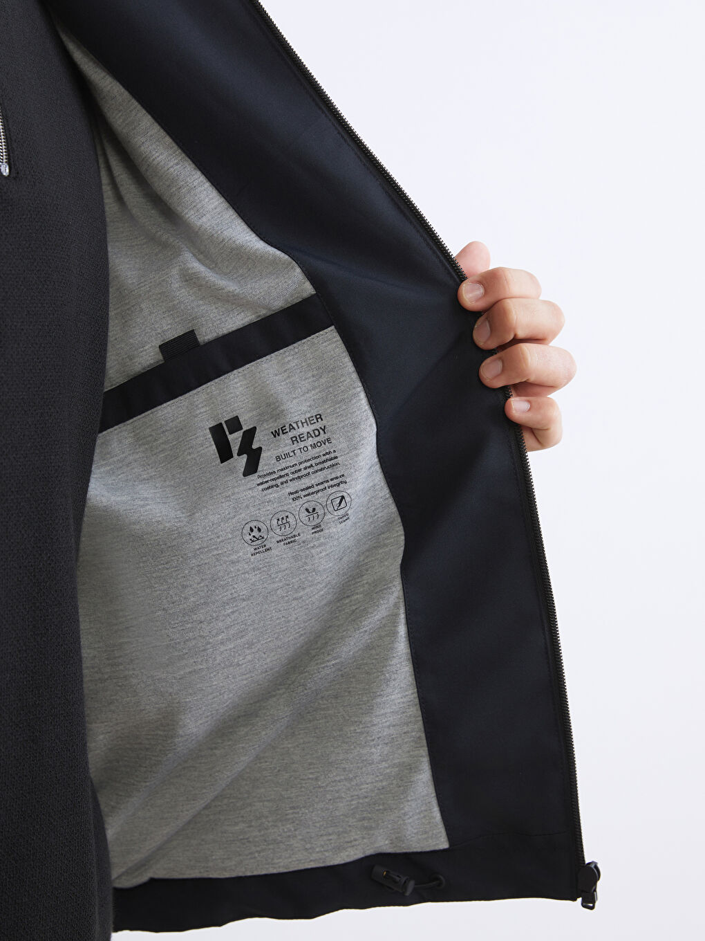 Men's Hooded Raincoat in a Regular Fit-3