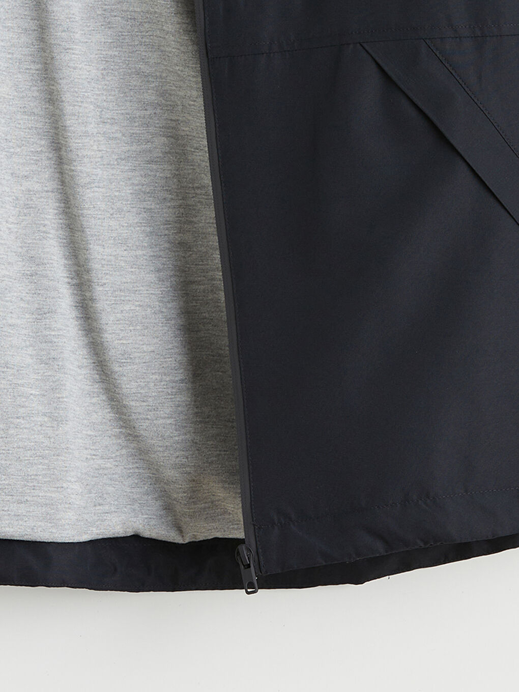 Siyah Standart Kalıp Erkek Yağmurluk-7