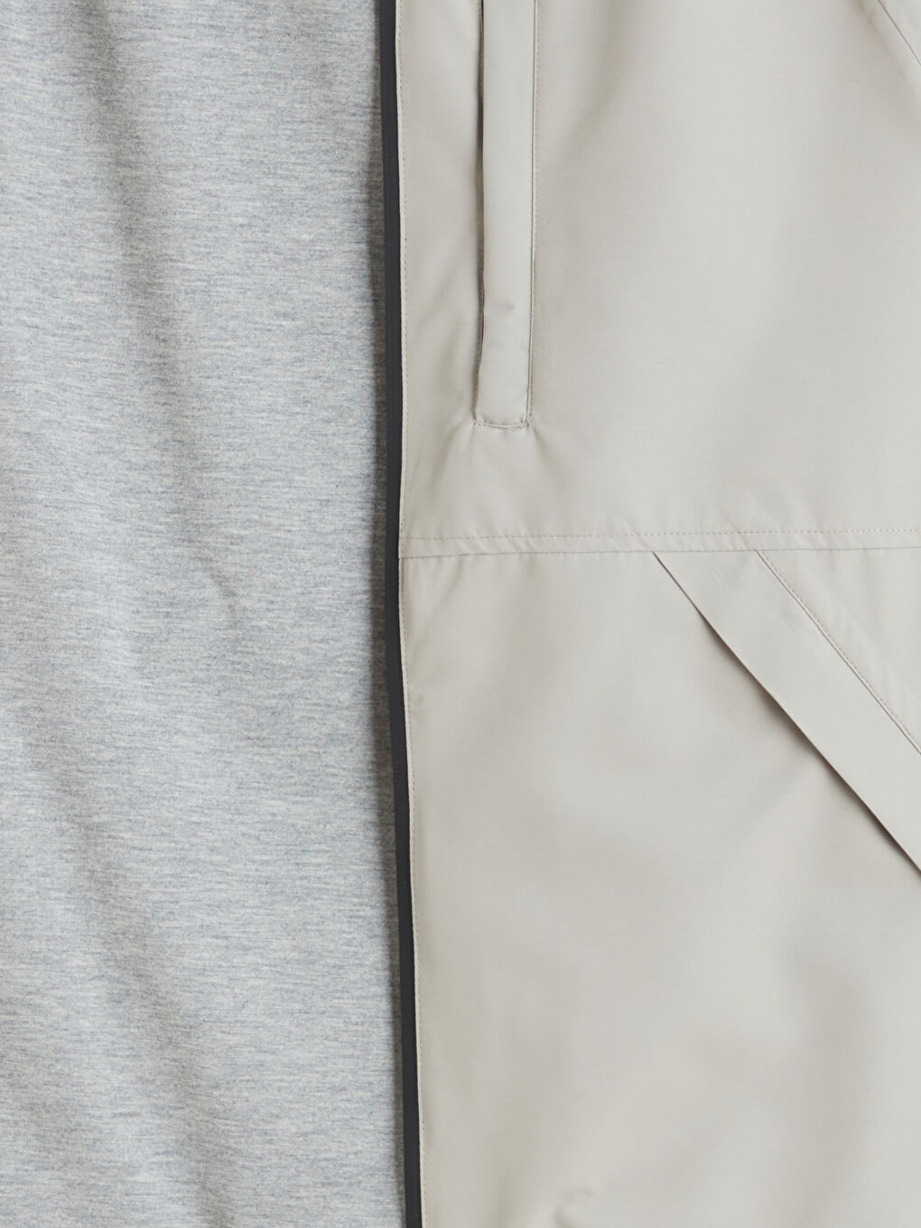 Gri Standart Kalıp Erkek Yağmurluk-6