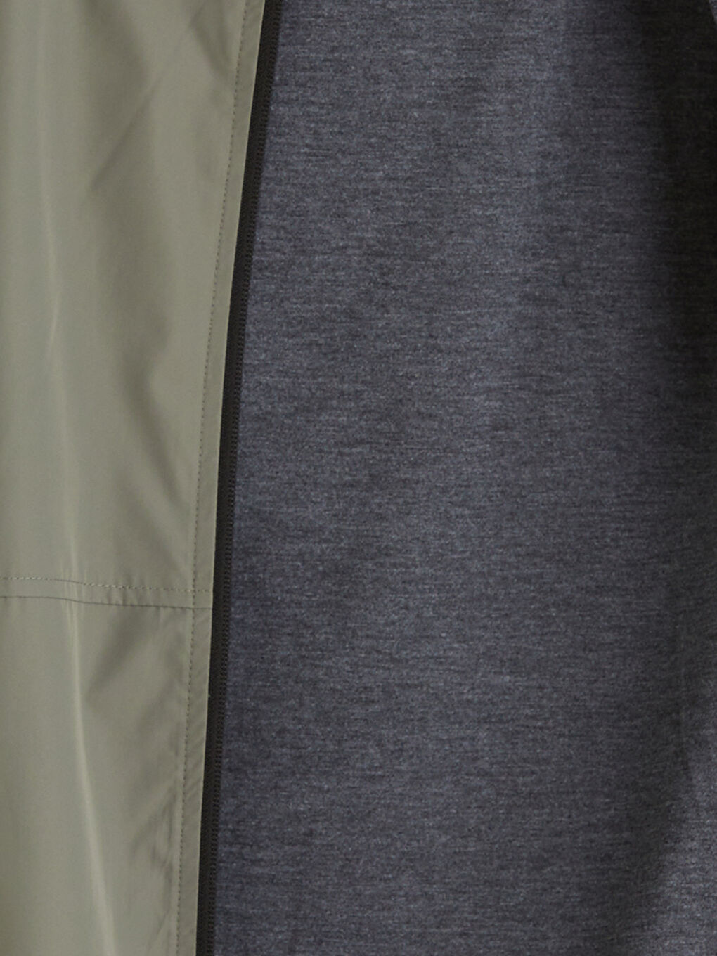 Haki Standart Kalıp Kapüşonlu Erkek Yağmurluk-12