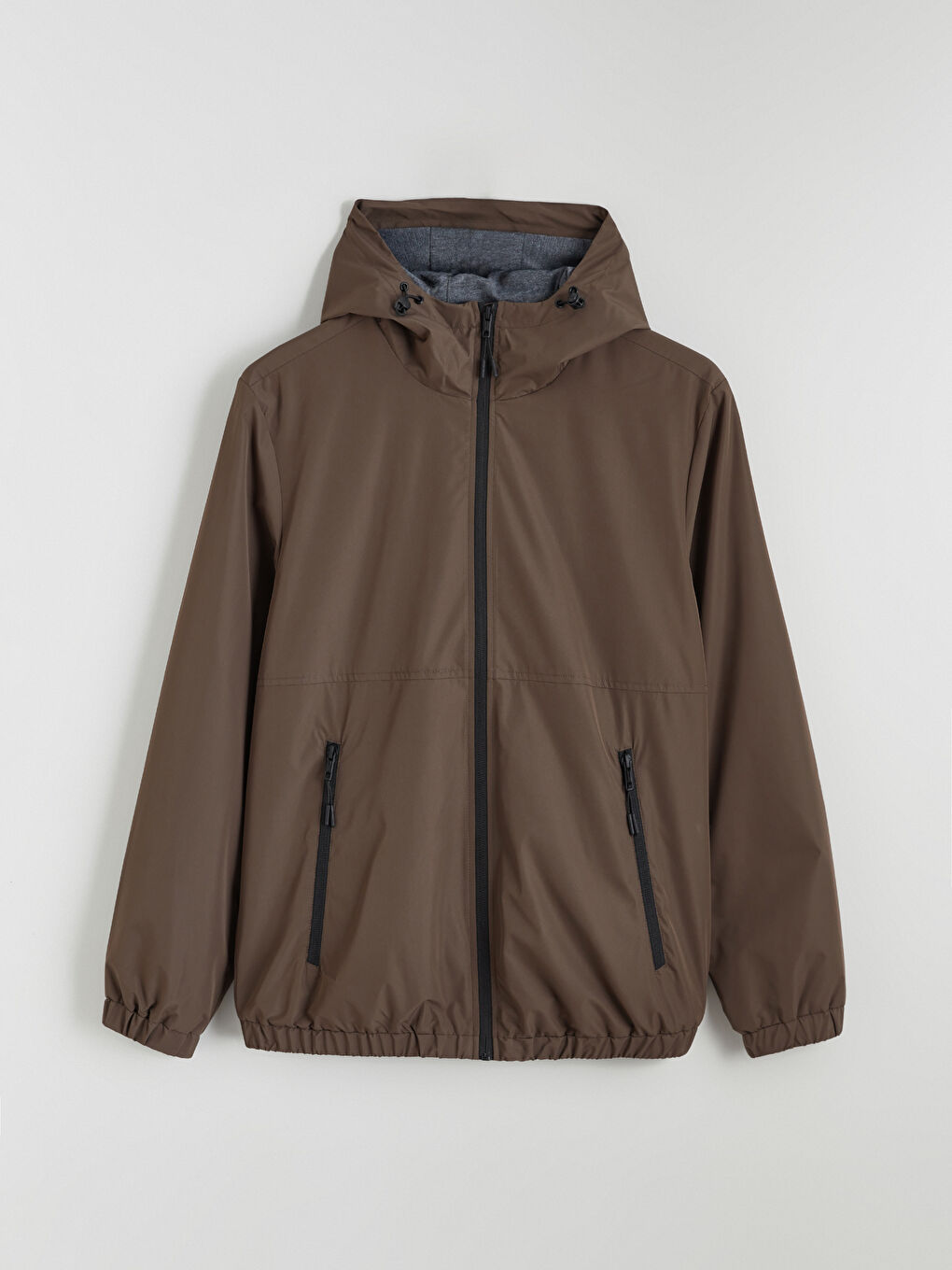 Regular Fit Hooded Men's Raincoat-5