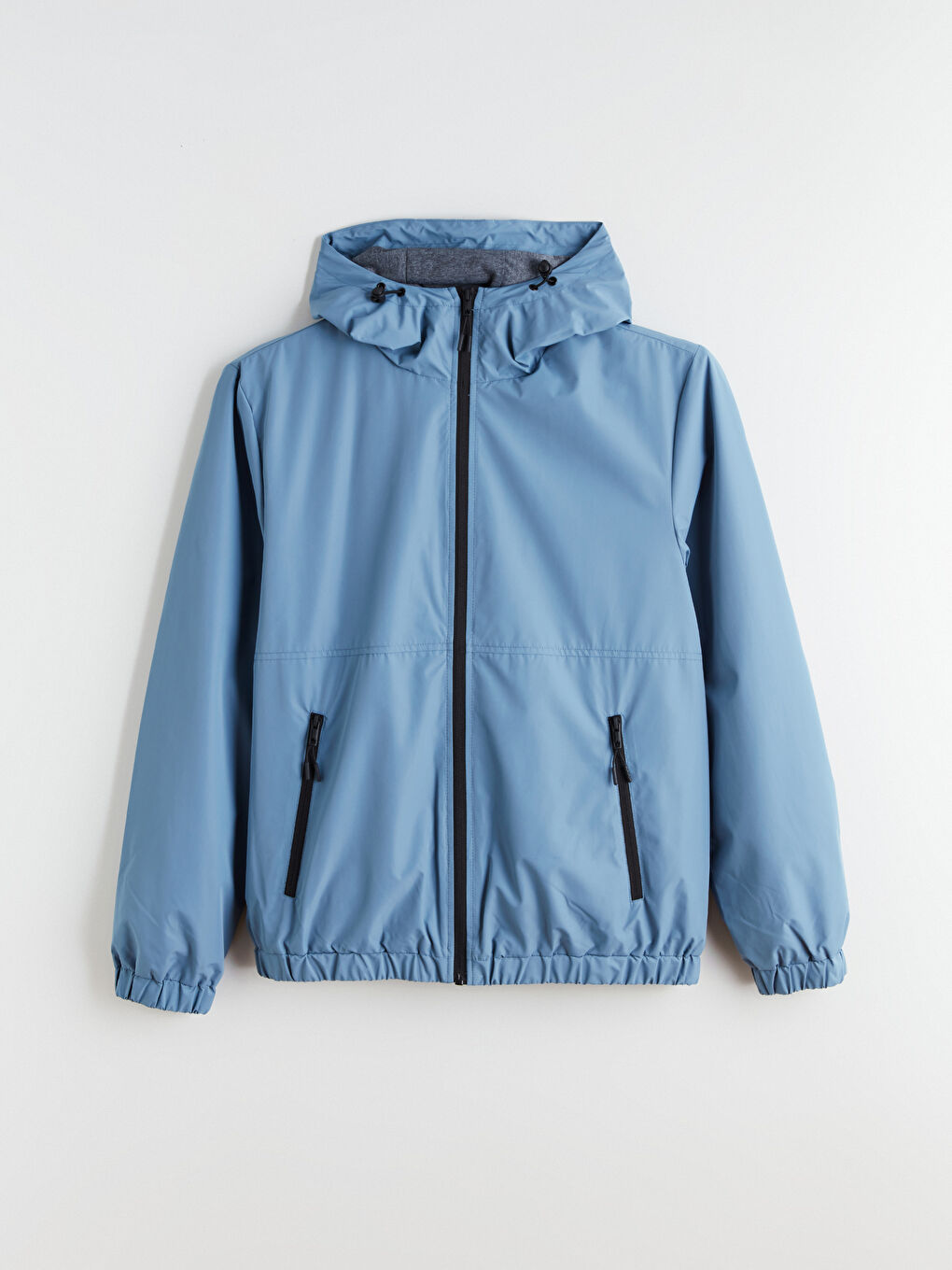 Regular Fit Hooded Men's Raincoat-5