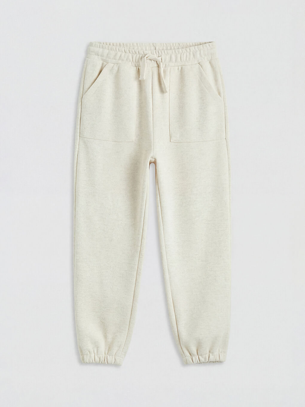 Beyaz Erkek Çocuk Jogger Eşofman Altı 2'li-3