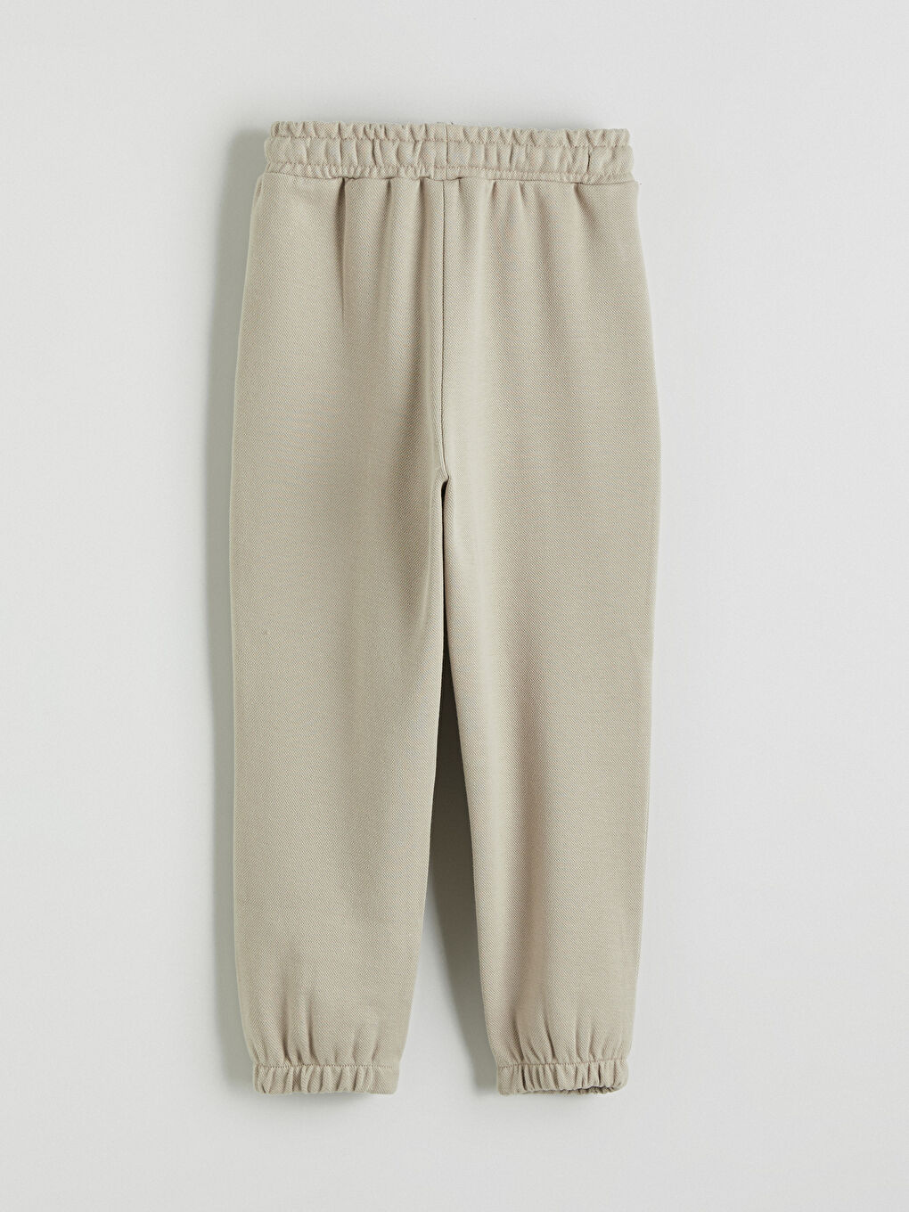 Bej Beli Lastikli Erkek Çocuk Jogger Eşofman Altı 2'li-3