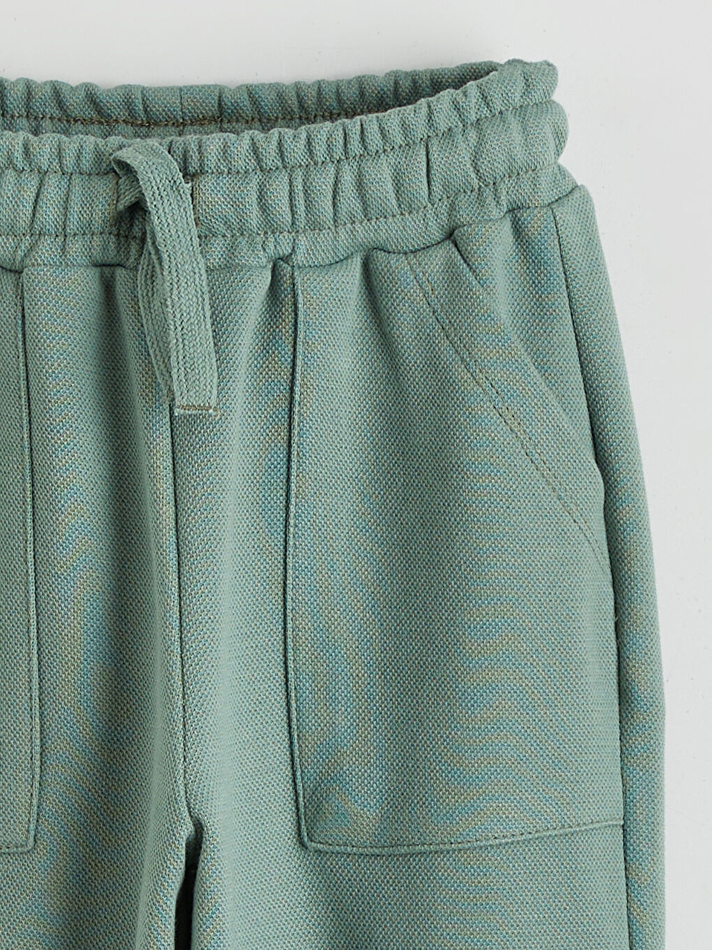 Bej Beli Lastikli Erkek Çocuk Jogger Eşofman Altı 2'li-5