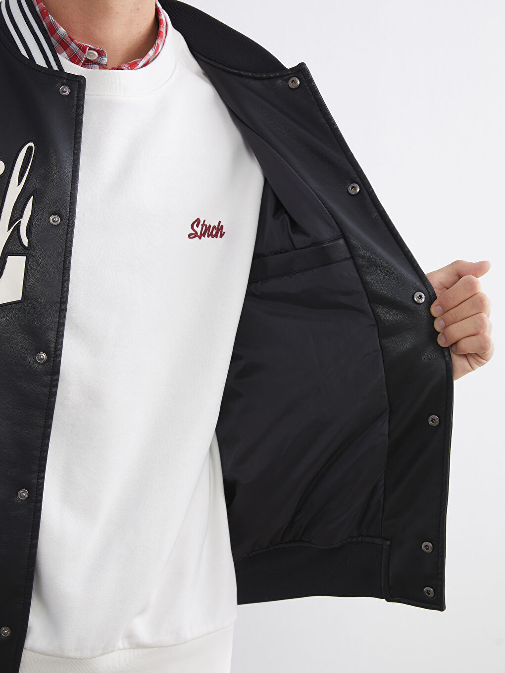 Мъжко яке Varsity с класическа кройка-3