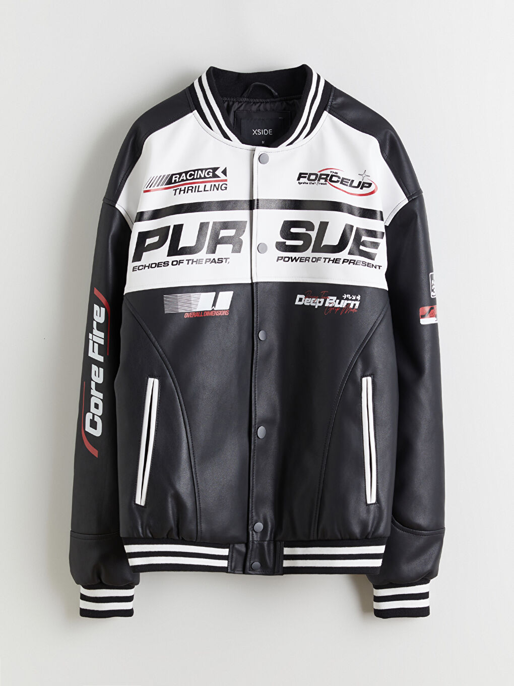 Muškarac CRNA Kaput od umjetne kože-8