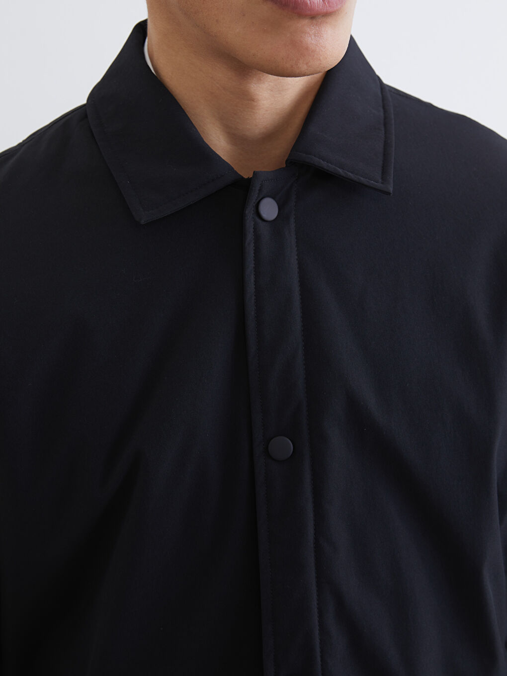 Мужчины Черный Пальто-2