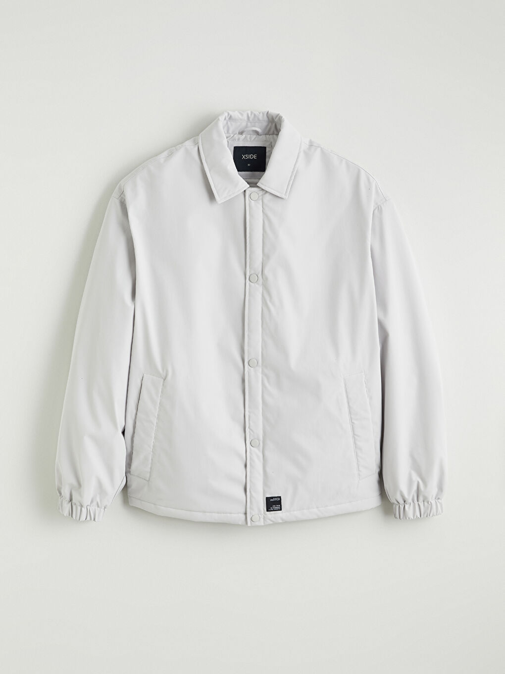 Relaxed Fit Shirt Collar Men's Coat-6